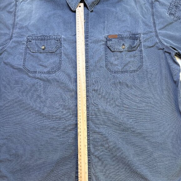 Carhartt Ripstop Utility Work Shirt Faded Blue Men's 2XL - Picture 7 of 8
